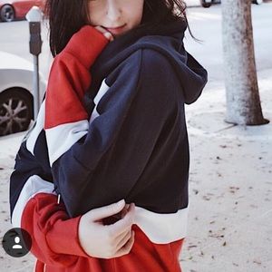 Color Blocked Hoodie